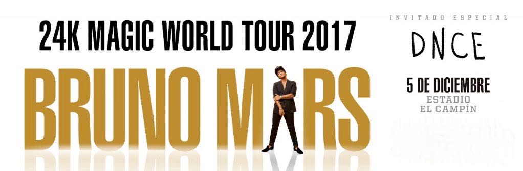 5 de diciembre BRUNO MARS EN BOGOTA